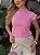 TSHIRT FEMININA ALGODÃO MUSCLE TEE CANDY ROSA BEBÊ - Imagem 1