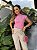 TSHIRT FEMININA ALGODÃO MUSCLE TEE CANDY ROSA BEBÊ - Imagem 3