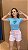 TSHIRT FEMININA ALGODÃO CANDY CORAÇÃO LANTEJOULA / AZUL - Imagem 3