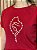TSHIRT FEMININA ALGODÃO SANTA PEROLAS / VERMELHA - Imagem 1
