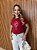 TSHIRT FEMININA ALGODÃO SANTA PEROLAS / VERMELHA - Imagem 2