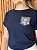 TSHIRT FEMININA ALGODÃO BOLSINHO LATERAL / AZUL MARINHO - Imagem 1