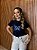 TSHIRT FEMININA ALGODÃO BORBOLETA / AZUL MARINHO - Imagem 2