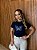 TSHIRT FEMININA ALGODÃO BORBOLETA / AZUL MARINHO - Imagem 3