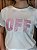 TSHIRT FEMININA ALGODÃO OFF BRILHO / OFFWHITE - Imagem 1