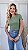 TSHIRT FEMININA ALGODÃO LISA VERDE MENTA - Imagem 2