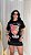 MAX TSHIRT FEMININA ALGODÃO ONÇA COM RAIO / PRETA - Imagem 1