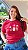 TSHIRT PLUS SIZE FEMININA 3 FLORZINHAS JARRO / VERMELHA - Imagem 1