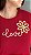 TSHIRT PLUS SIZE FEMININA LOVE APLICAÇÃO / VERMELHA - Imagem 2