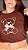 TSHIRT PLUS SIZE FEMININA URSO COM LAÇO / MARROM - Imagem 3