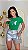TSHIRT FEMININA ALGODÃO BORDADA BORBOLETA / VERDE - Imagem 2