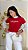 TSHIRT FEMININA ALGODÃO GRATIDÃO POR TUDO / VERMELHA - Imagem 2