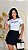 TSHIRT FEMININA ALGODÃO GRATIDÃO POR TUDO / BRANCA - Imagem 3