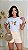 TSHIRT FEMININA ALGODÃO BORDADO BORBOLETA / BRANCA - Imagem 3