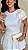 TSHIRT FEMININA ALGODÃO FLOR LATERAL / BRANCA - Imagem 1