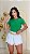 TSHIRT FEMININA ALGODÃO BORDADA PROTEGIDA / VERDE - Imagem 3