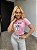 TSHIRT FEMININA ALGODÃO GLAM LAÇO / ROSA BEBE - Imagem 3