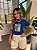 TSHIRT FEMININA ALGODÃO RAMO ALTO RELEVO / AZUL BIC - Imagem 3