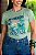 TSHIRT FEMININA ALGODÃO NO CORAÇÃO DO BRASIL / VERDE MENTA - Imagem 1
