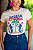 TSHIRT FEMININA ALGODÃO SEREIA TROPICAL/ OFFWHITE - Imagem 1