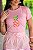 TSHIRT FEMININA ALGODÃO ABACAXI / ROSA CLARO - Imagem 1