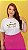 TSHIRT PLUS SIZE FEMININA ELE É FIEL / BRANCA - Imagem 1