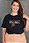 TSHIRT PLUS SIZE FEMININA FLORIR / PRETA - Imagem 1