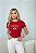 TSHIRT FEMININA ALGODÃO LOVED LAÇO / VERMELHO - Imagem 2