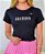 TSHIRT FEMININA ALGODÃO GRATIDÃO / PRETO - Imagem 1