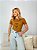 TSHIRT FEMININA ALGODÃO 3 LAÇOS STRASS / CARAMELO - Imagem 4