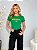 TSHIRT FEMININA ALGODÃO BANDEIRINHA BRASIL / VERDE - Imagem 2