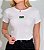 TSHIRT FEMININA ALGODÃO BORDADA BANDEIRINHA / BRANCA - Imagem 1