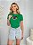 TSHIRT FEMININA ALGODÃO CORAÇÃO BRASIL LANTEJOULA / VERDE - Imagem 2