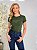 TSHIRT FEMININA ALGODÃO VOCE SO PRECISA SER VOCE / VERDE MILITAR - Imagem 3