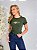 TSHIRT FEMININA ALGODÃO BORDADO INGLES / VERDE MILITAR - Imagem 2