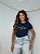 TSHIRT FEMININA ALGODÃO BORDADA INSPIRE / AZUL MARINHO - Imagem 2