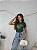 TSHIRT FEMININA ALGODÃO BORBOLETA PEROLAS / VERDE MILITAR - Imagem 3