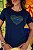 TSHIRT FEMININA ALGODÃO CORAÇÃO STRASS BRASIL / AZUL MARINHO - Imagem 1