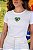 TSHIRT FEMININA ALGODÃO CORAÇÃO BRASIL BORDADA / BRANCA - Imagem 1