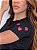 TSHIRT FEMININA ALGODÃO BORDADA NA MANGA CORAÇÕES / PRETA - Imagem 1