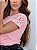 TSHIRT FEMININA ALGODÃO BORDADA NA MANGA BORBOLETA / ROSA BEBE - Imagem 1