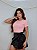 TSHIRT FEMININA ALGODÃO BORDADA NA MANGA BORBOLETA / ROSA BEBE - Imagem 3