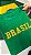 TSHIRT FEMININA ALGODÃO BRASIL PEROLAS / VERDE BANDEIRA - Imagem 3