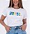 TSHIRT FEMININA ALGODÃO BRASIL APLICAÇÃO SEDA / BRANCA - Imagem 1