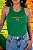 REGATA RIBANA MICRO CANELADA BRASIL BRAZILIAN GIRL / VERDE BANDEIRA - Imagem 1