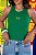 REGATA RIBANA MICRO CANELADA BRASIL BANDEIRINHA / VERDE BANDEIRA - Imagem 1