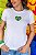 TSHIRT FEMININA ALGODÃO BRASIL CORAÇÃO BORDADA / BRANCA - Imagem 1