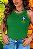 REGATA RIBANA MICRO CANELADA BRASIL BRASÃO LATERAL/ VERDE BANDEIRA - Imagem 1