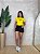 TSHIRT FEMININA ALGODÃO BRASIL BANDEIRA SILKSCREEN / AMARELA - Imagem 3