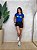 TSHIRT FEMININA ALGODÃO BRASIL ESCRITA BANDEIRA SILKSCREEN / AZUL BIC - Imagem 3
